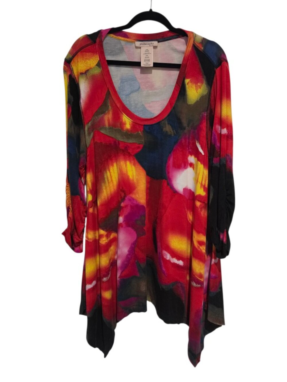 Philosophy Dramatic Colors Tunic Top Size XXL